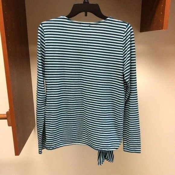 MOVING SALE Anthropologie t.la Striped Long Sleeve Tie Front Top Shirt Small - Picture 6 of 6